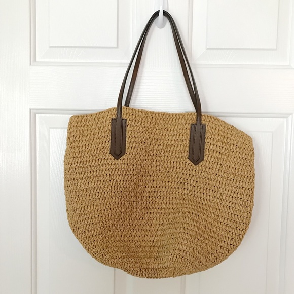 j crew straw market tote